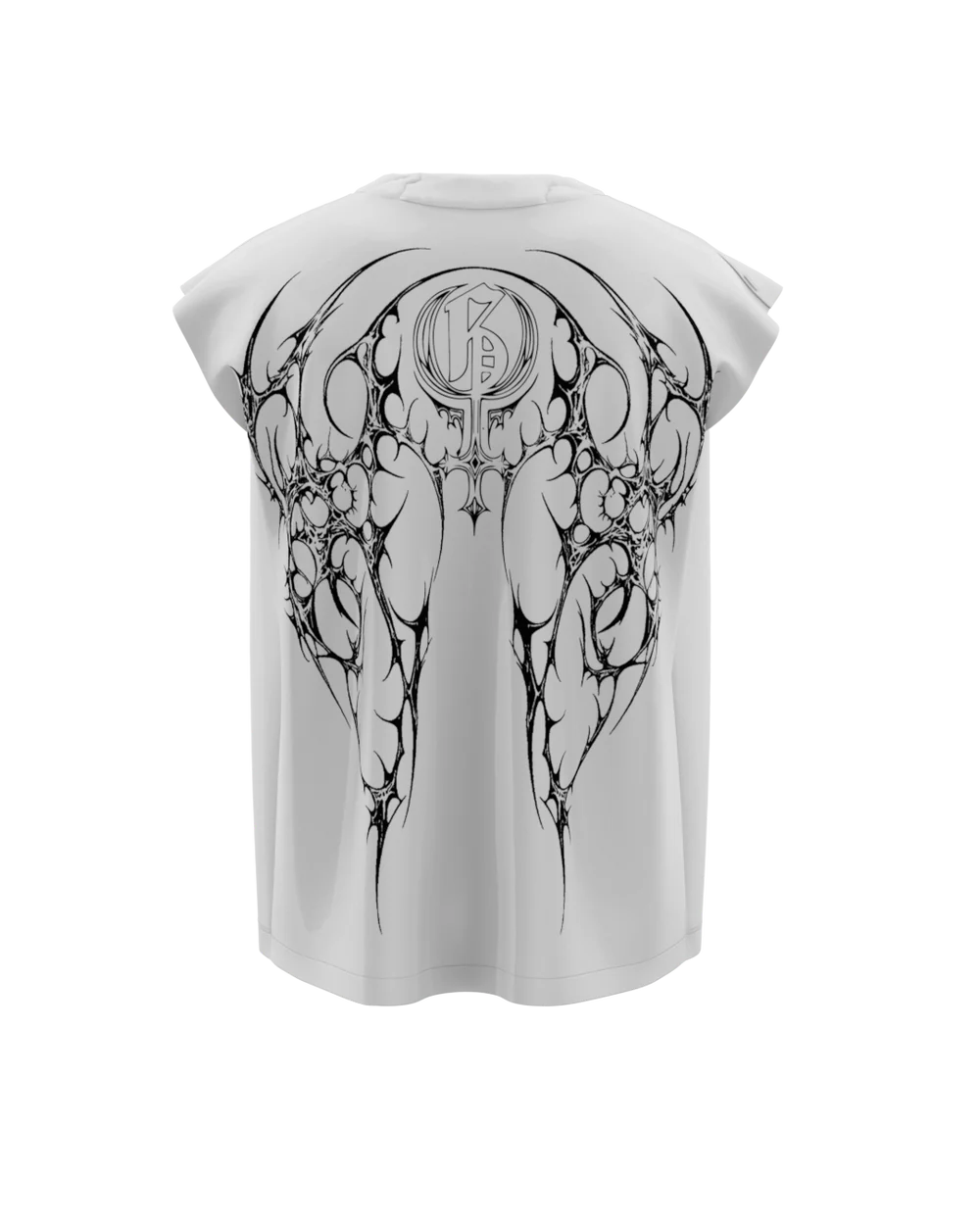 WHITE RUTHLESS BOXY VEST