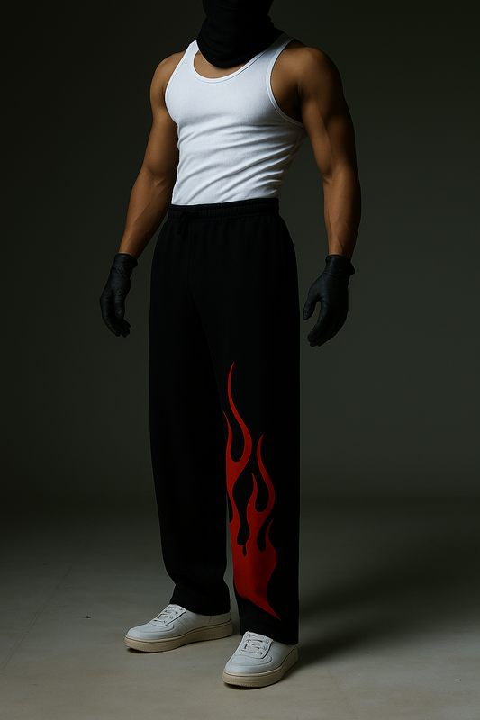 TRIBAL FLAME UNISEX BAGGY FIT SWEATPANTS