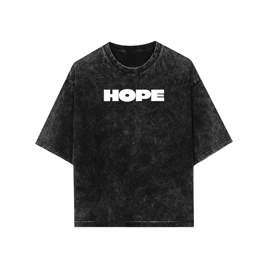 THE HOPE ACID WASH OVERSIZED TEE