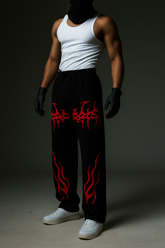 PLAID UNISEX BAGGY FIT SWEATPANTS