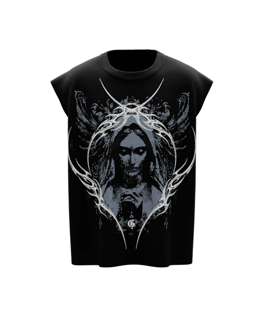 BLACK RUTHLESS BOXY VEST
