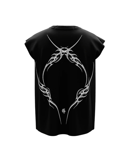 BLACK RUTHLESS BOXY VEST